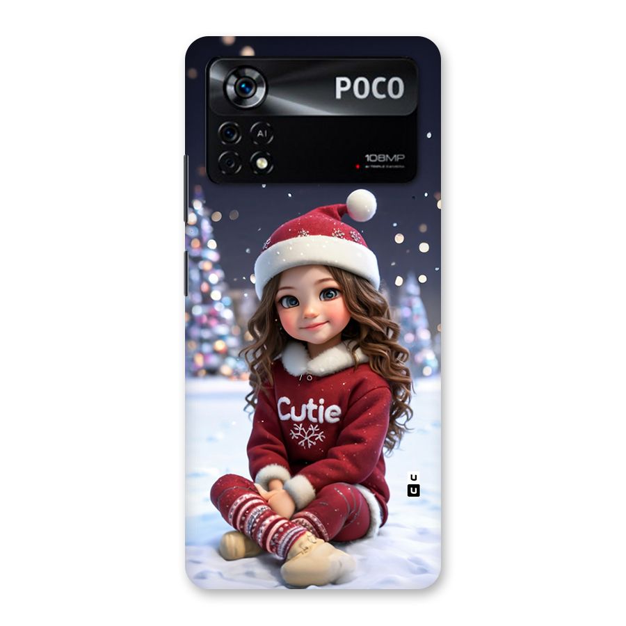 Girl In Snow Back Case for Poco X4 Pro 5G