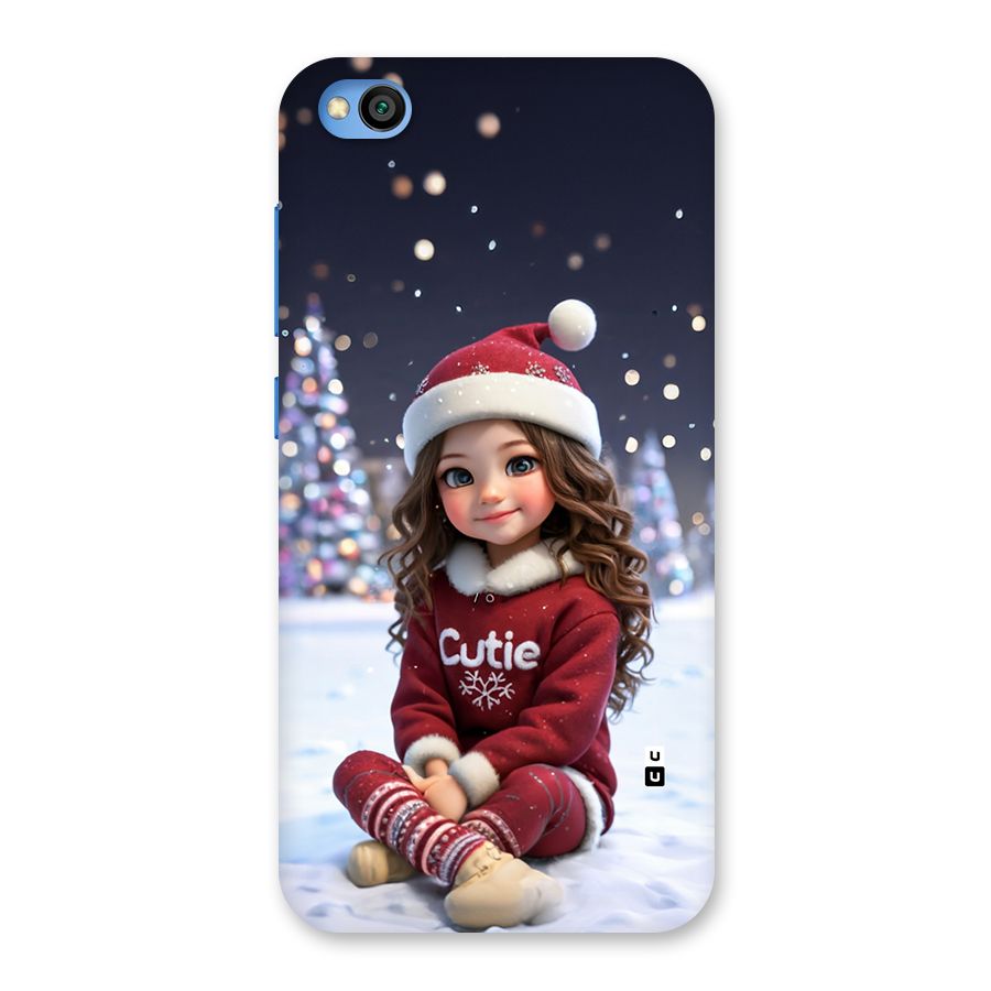 Girl In Snow Back Case for Redmi Go