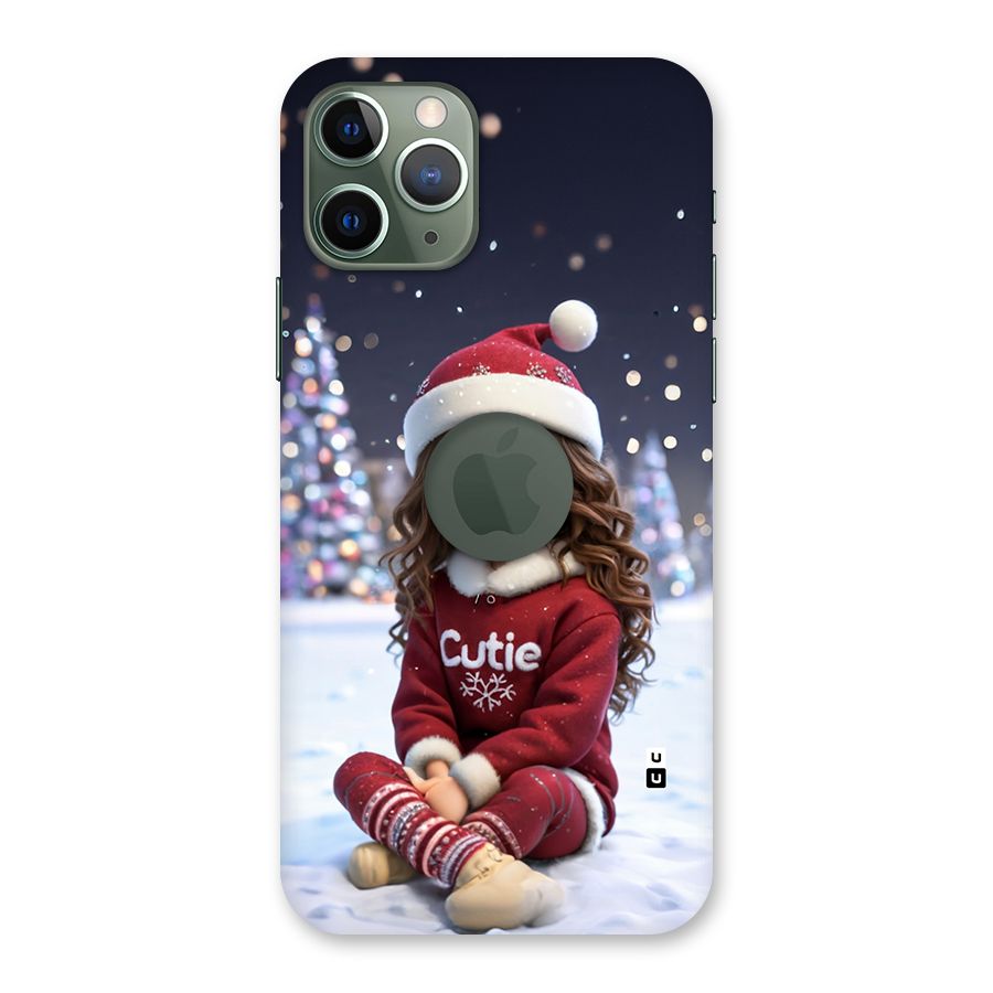 Girl In Snow Back Case for iPhone 11 Pro Logo Cut