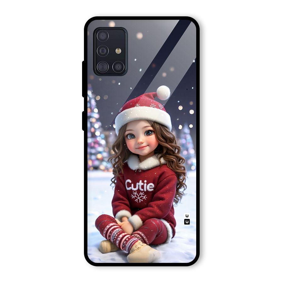 Girl In Snow Glass Back Case for Galaxy A51
