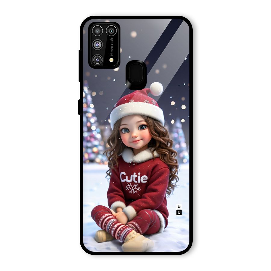 Girl In Snow Glass Back Case for Galaxy F41