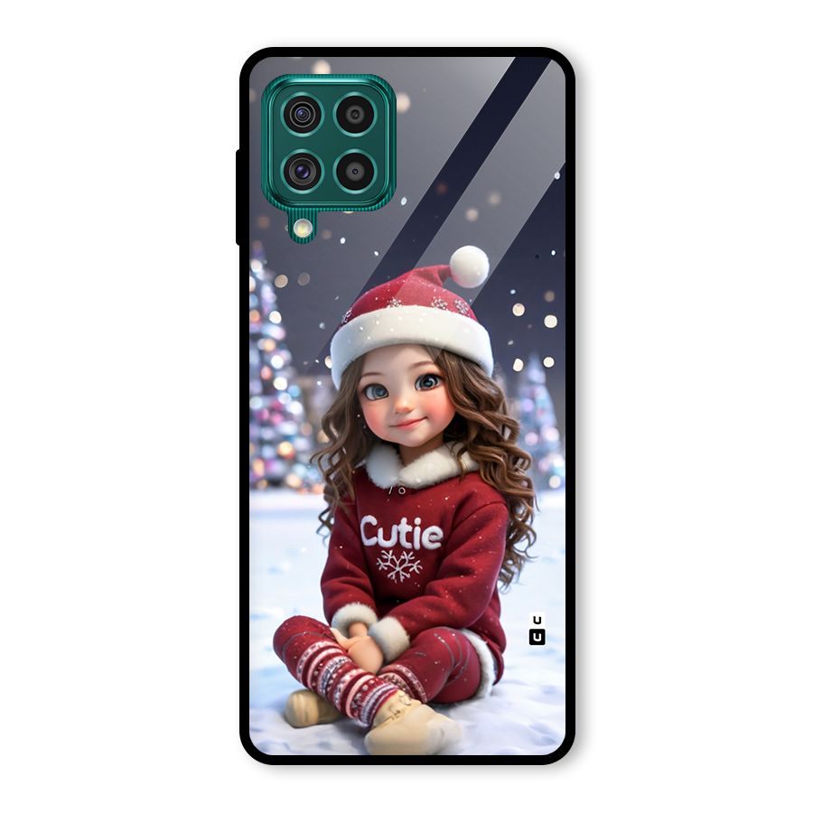 Girl In Snow Glass Back Case for Galaxy F62