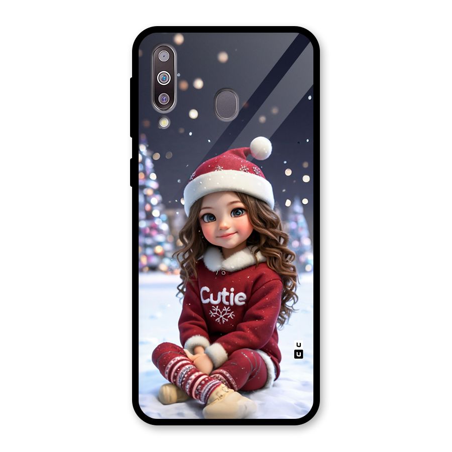Girl In Snow Glass Back Case for Galaxy M30