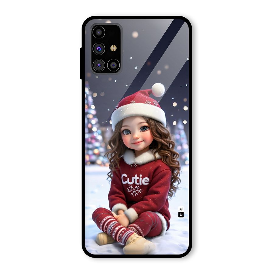 Girl In Snow Glass Back Case for Galaxy M31s