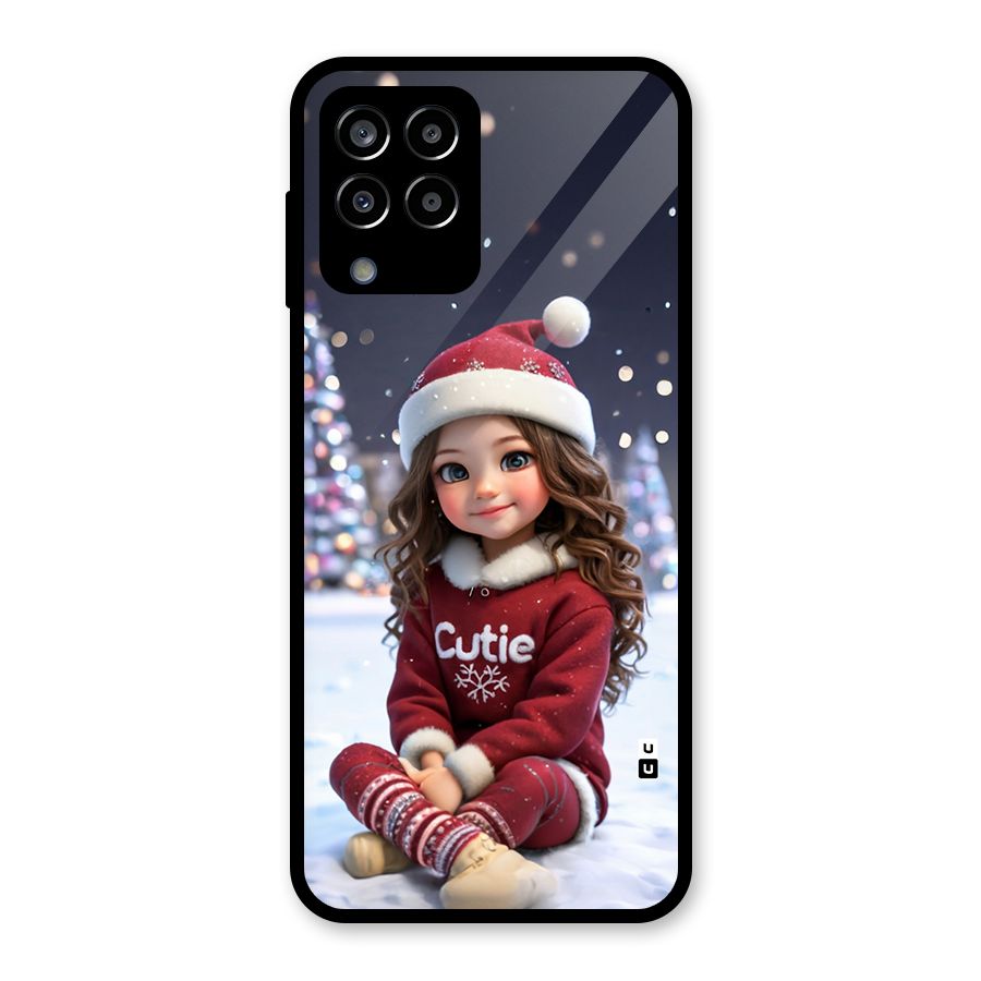 Girl In Snow Glass Back Case for Galaxy M33