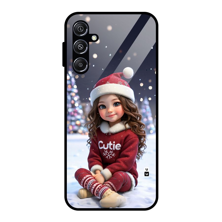 Girl In Snow Glass Back Case for Galaxy M34 5G