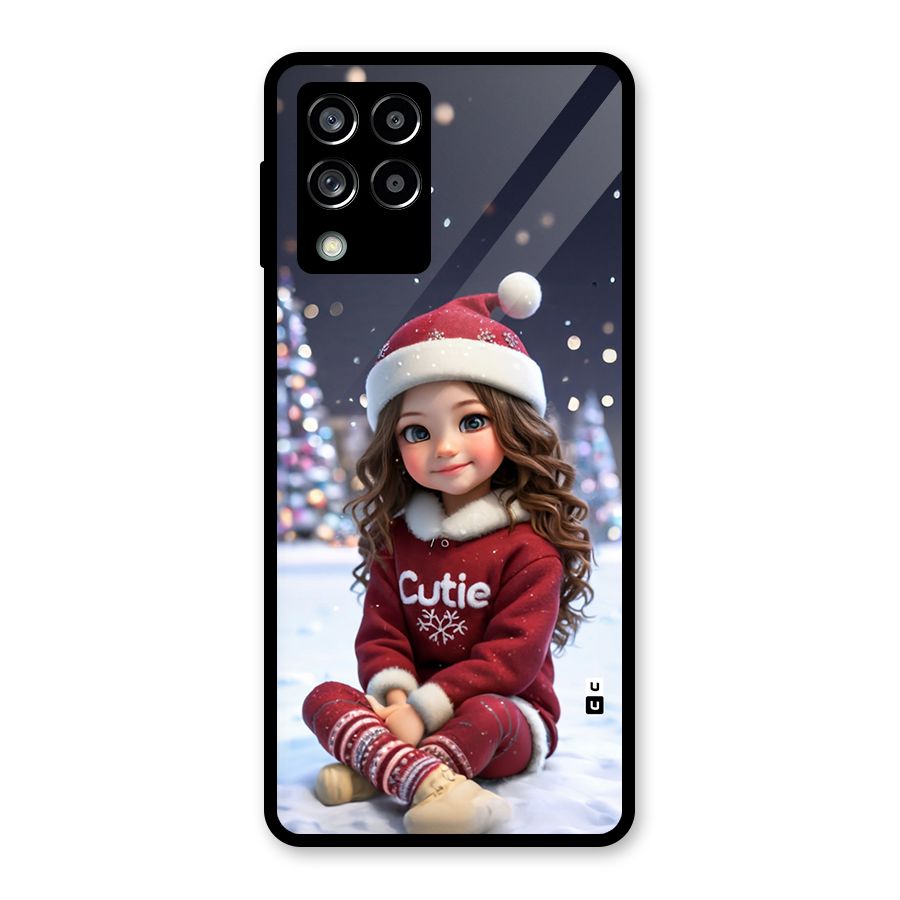 Girl In Snow Glass Back Case for Galaxy M53 5G