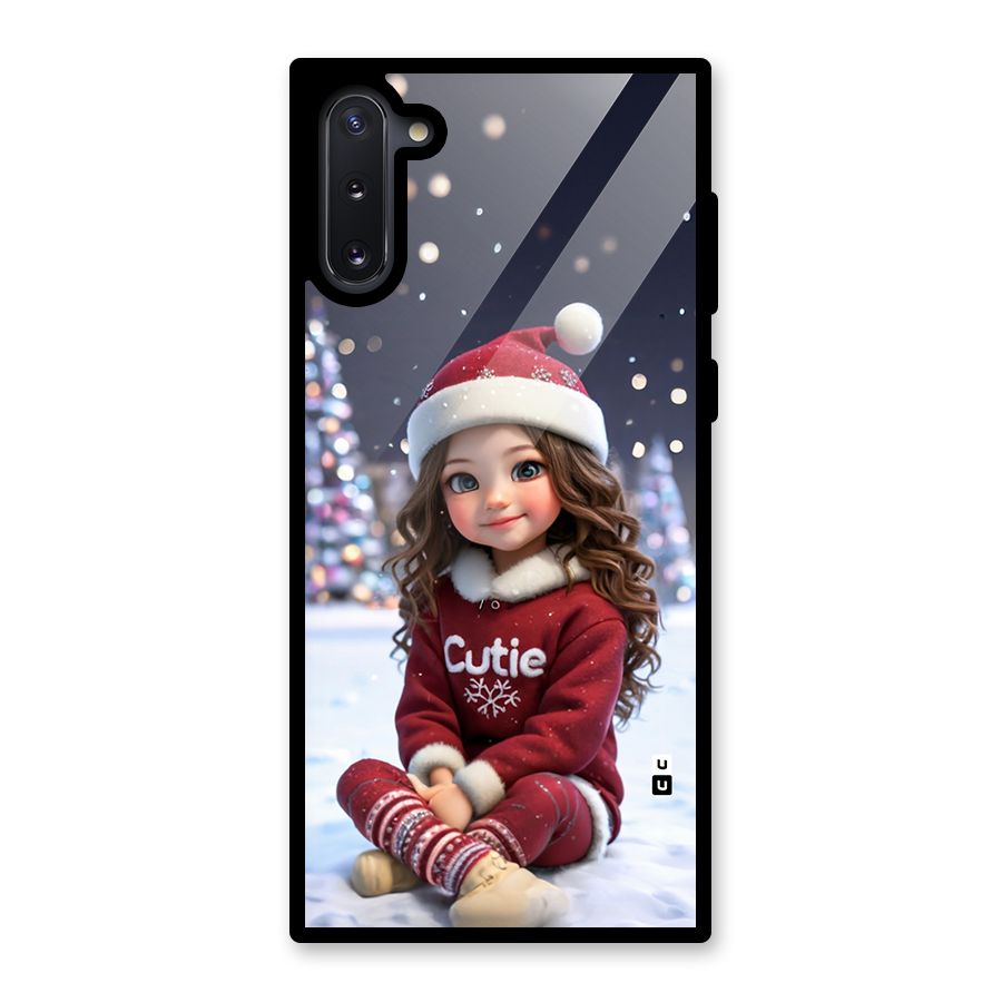 Girl In Snow Glass Back Case for Galaxy Note 10