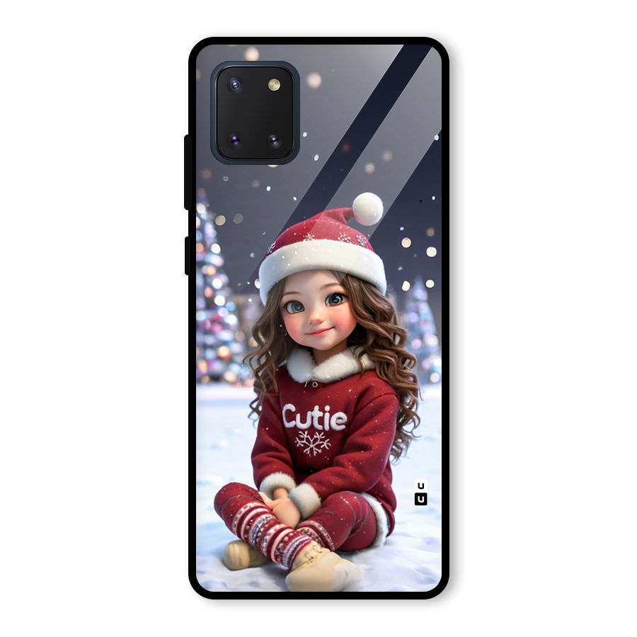 Girl In Snow Glass Back Case for Galaxy Note 10 Lite