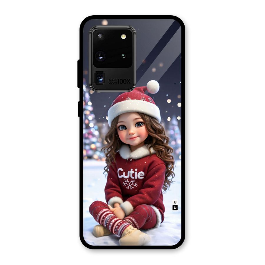 Girl In Snow Glass Back Case for Galaxy S20 Ultra
