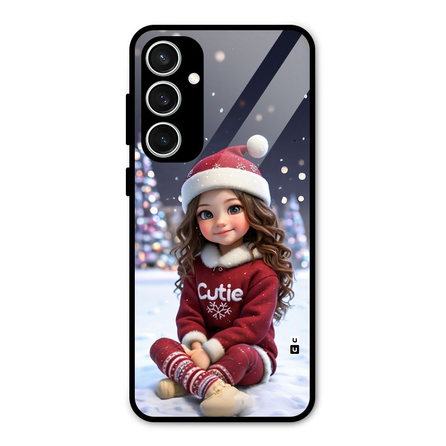 Girl In Snow Glass Back Case for Galaxy S23 FE
