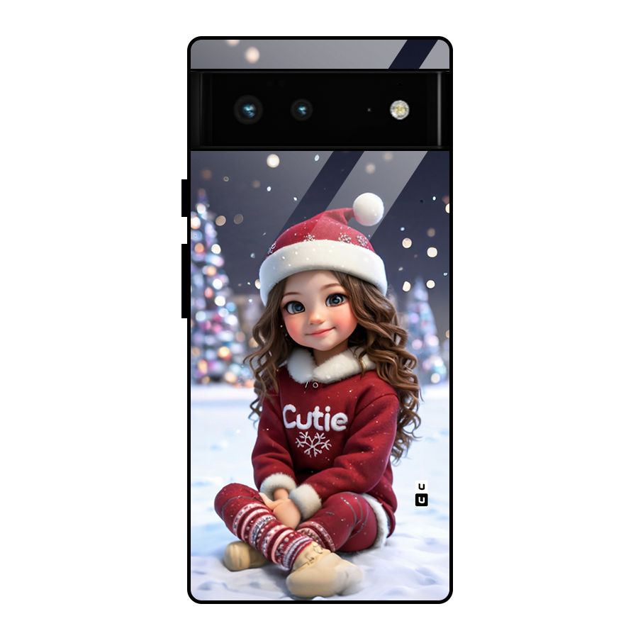 Girl In Snow Glass Back Case for Google Pixel 6
