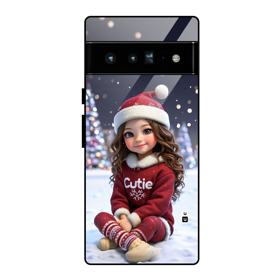 Girl In Snow Glass Back Case for Google Pixel 6 Pro