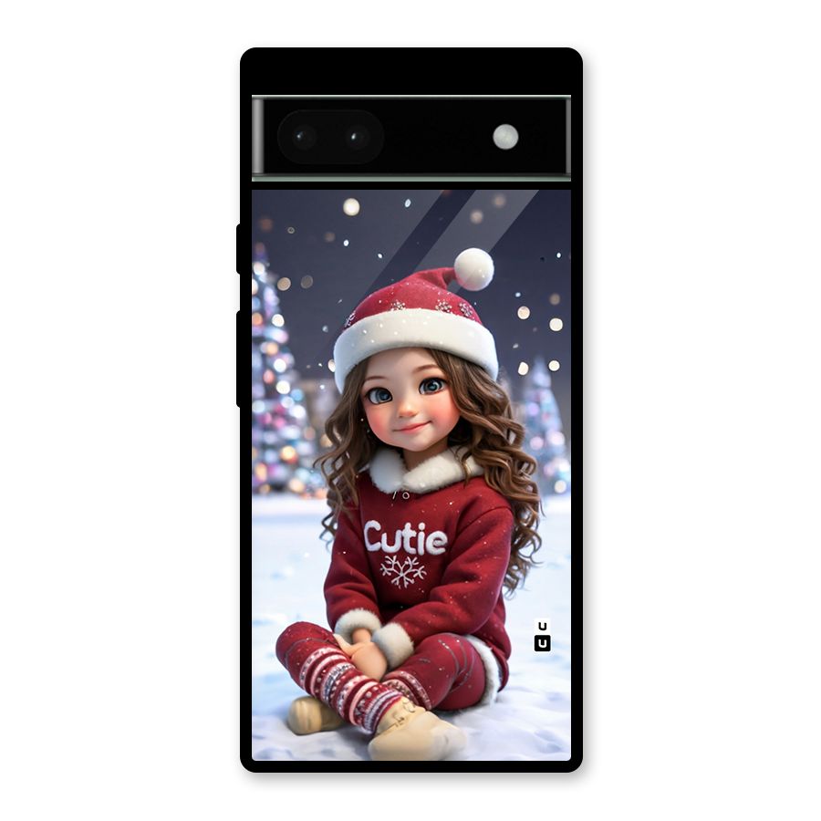 Girl In Snow Glass Back Case for Google Pixel 6a