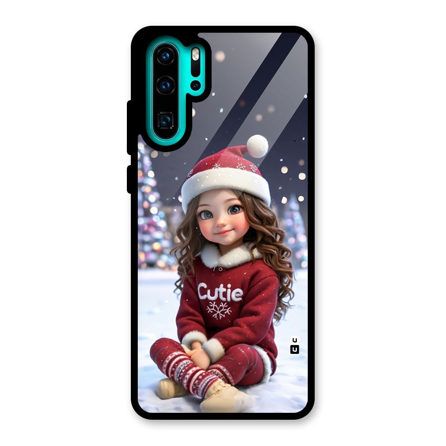 Girl In Snow Glass Back Case for Huawei P30 Pro