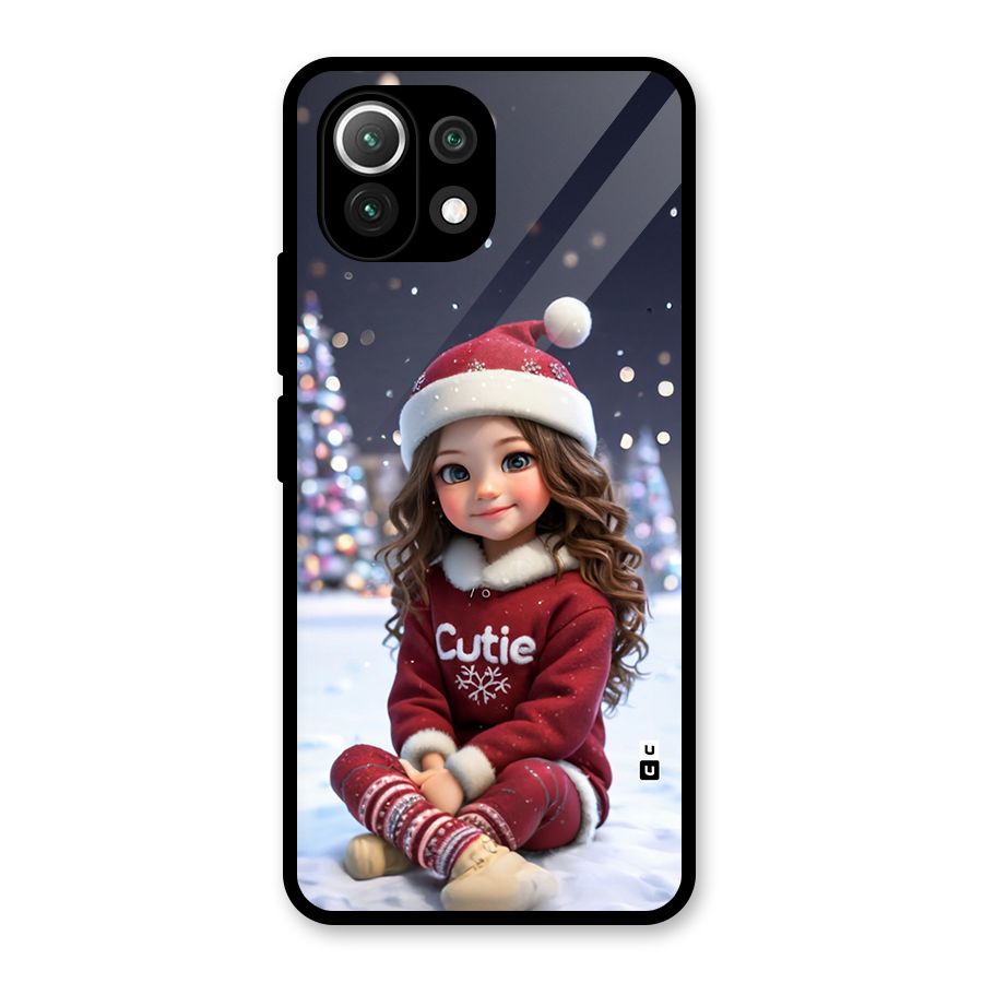 Girl In Snow Glass Back Case for Mi 11 Lite NE 5G