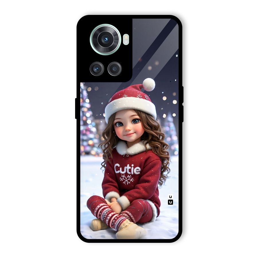 Girl In Snow Glass Back Case for OnePlus 10R