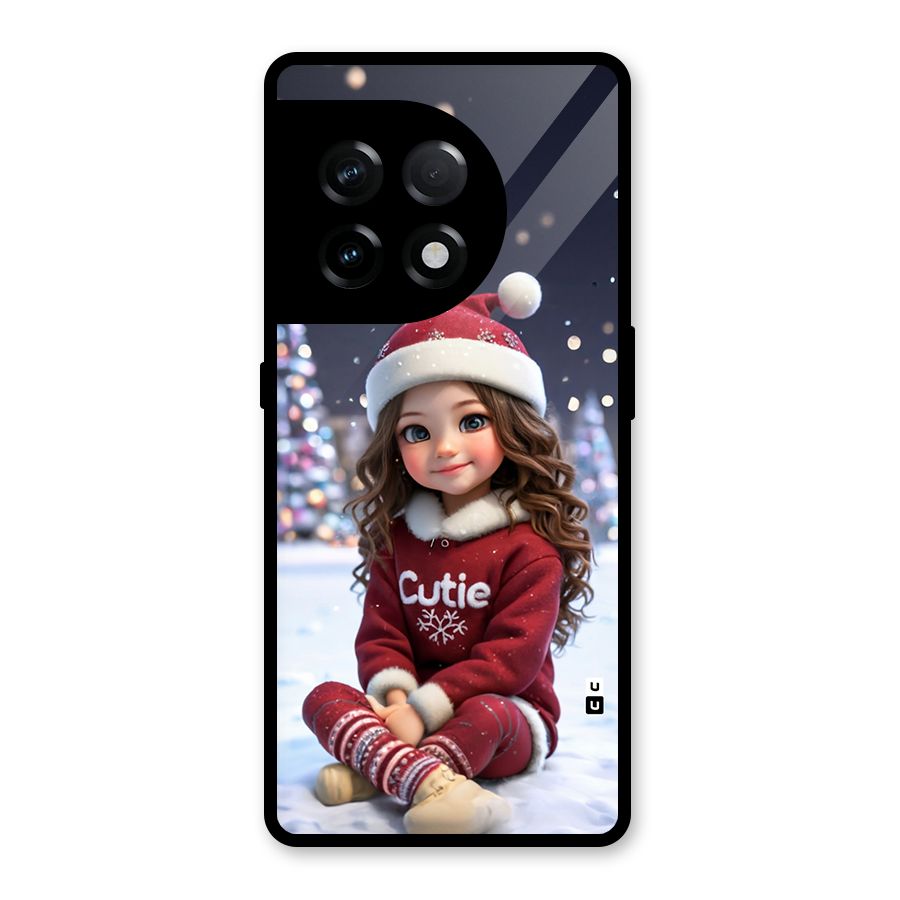 Girl In Snow Glass Back Case for OnePlus 11R