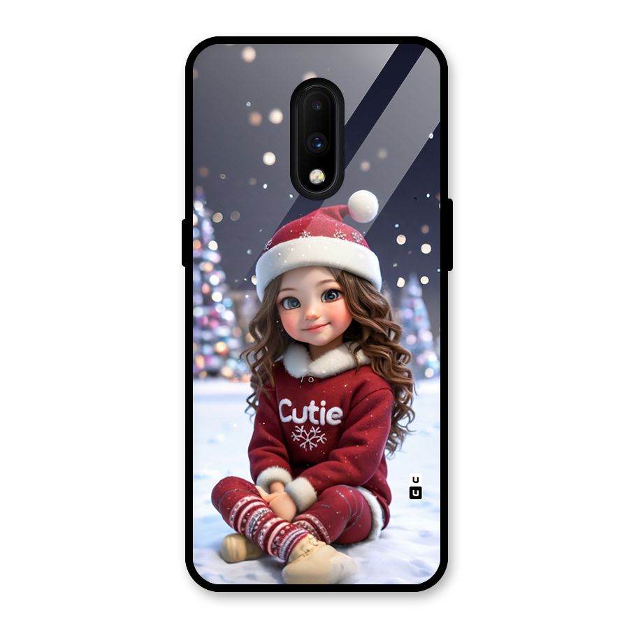 Girl In Snow Glass Back Case for OnePlus 7