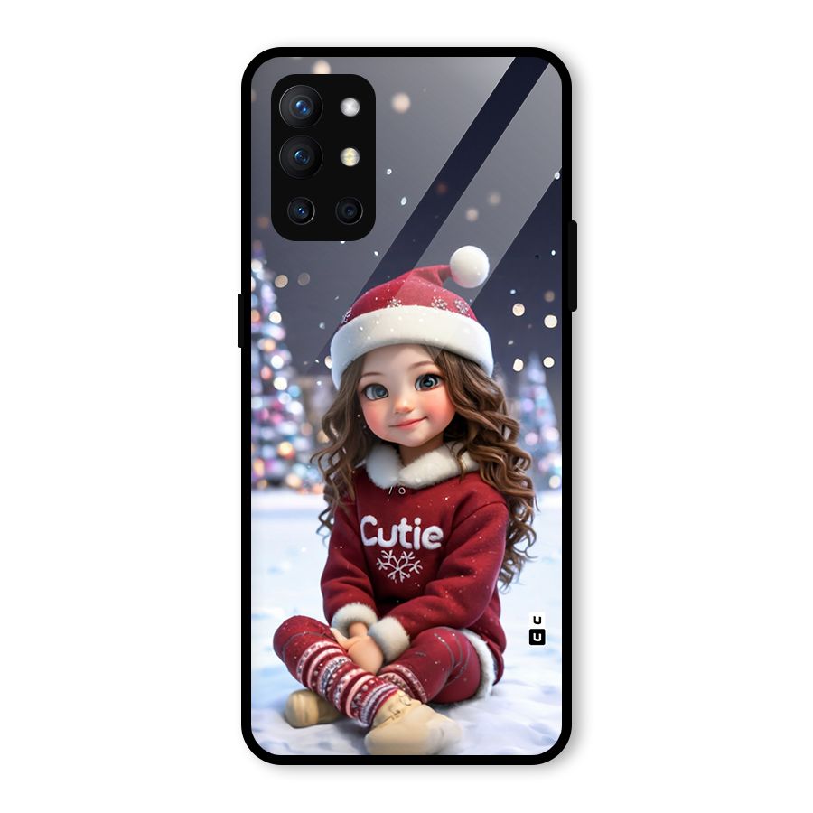 Girl In Snow Glass Back Case for OnePlus 9R
