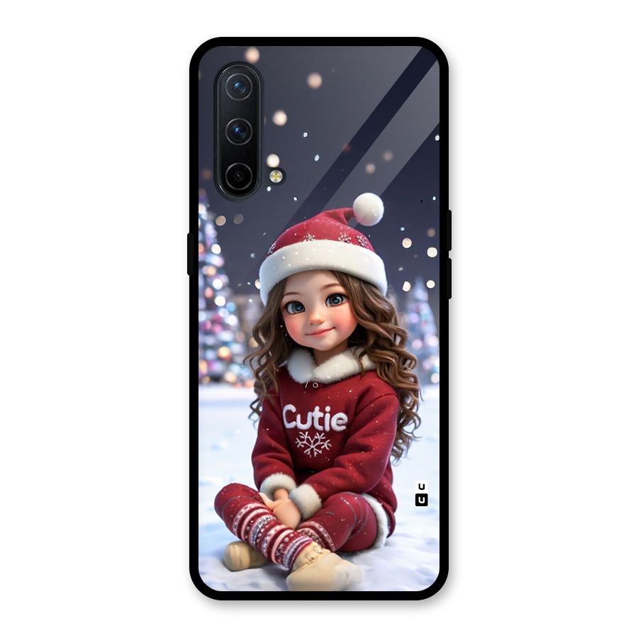 Girl In Snow Glass Back Case for OnePlus Nord CE 5G