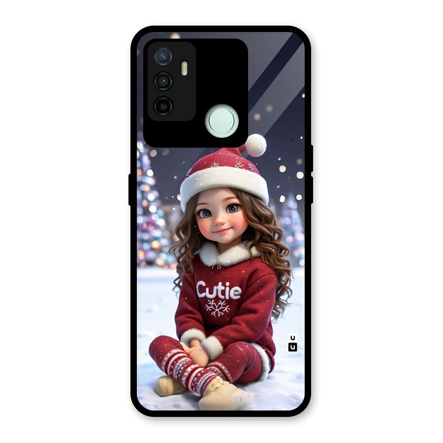 Girl In Snow Glass Back Case for Oppo A53