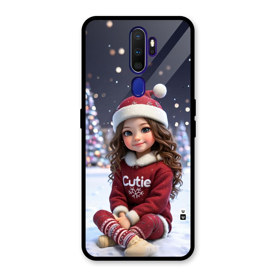Girl In Snow Glass Back Case for Oppo A9 (2020)