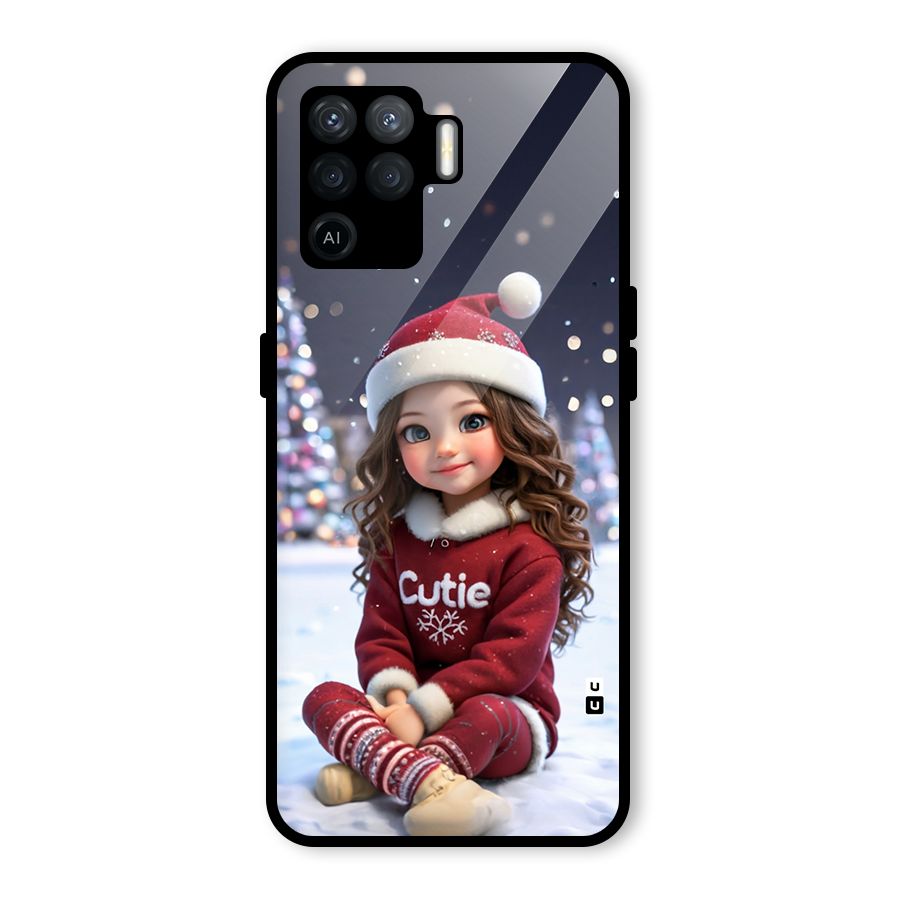 Girl In Snow Glass Back Case for Oppo F19 Pro