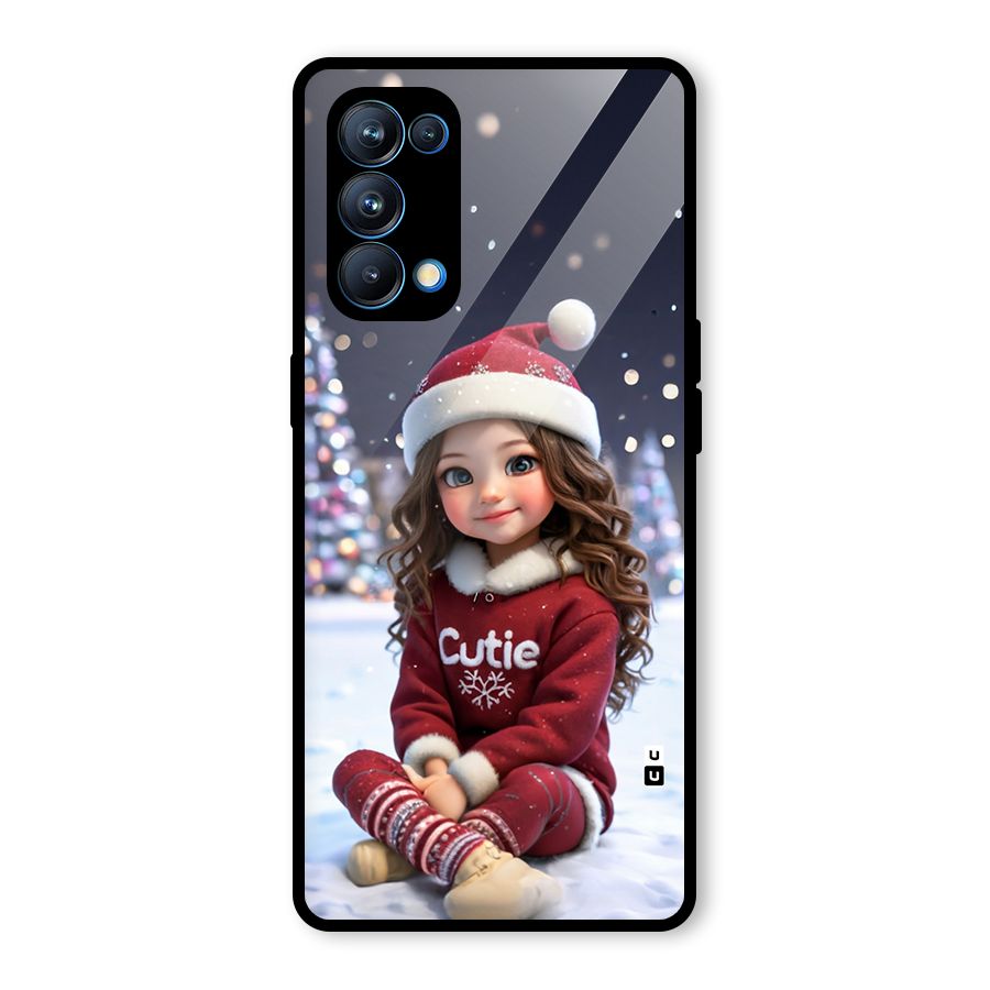 Girl In Snow Glass Back Case for Oppo Reno5 Pro 5G