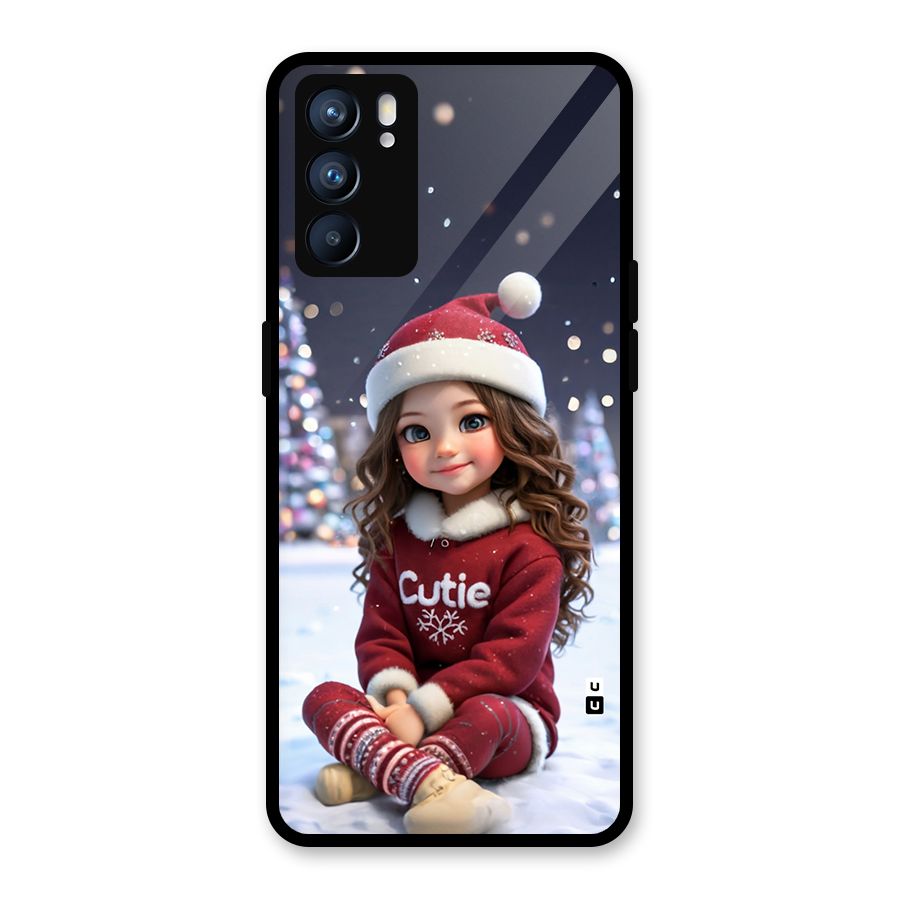 Girl In Snow Glass Back Case for Oppo Reno6 5G