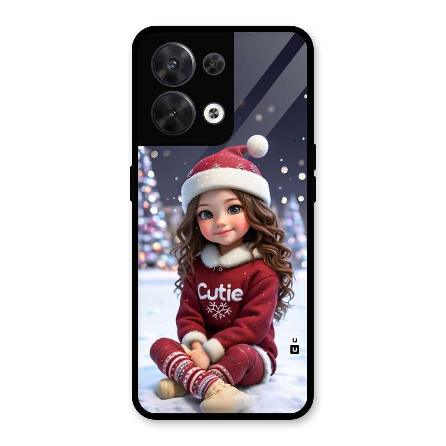 Girl In Snow Glass Back Case for Oppo Reno8 5G
