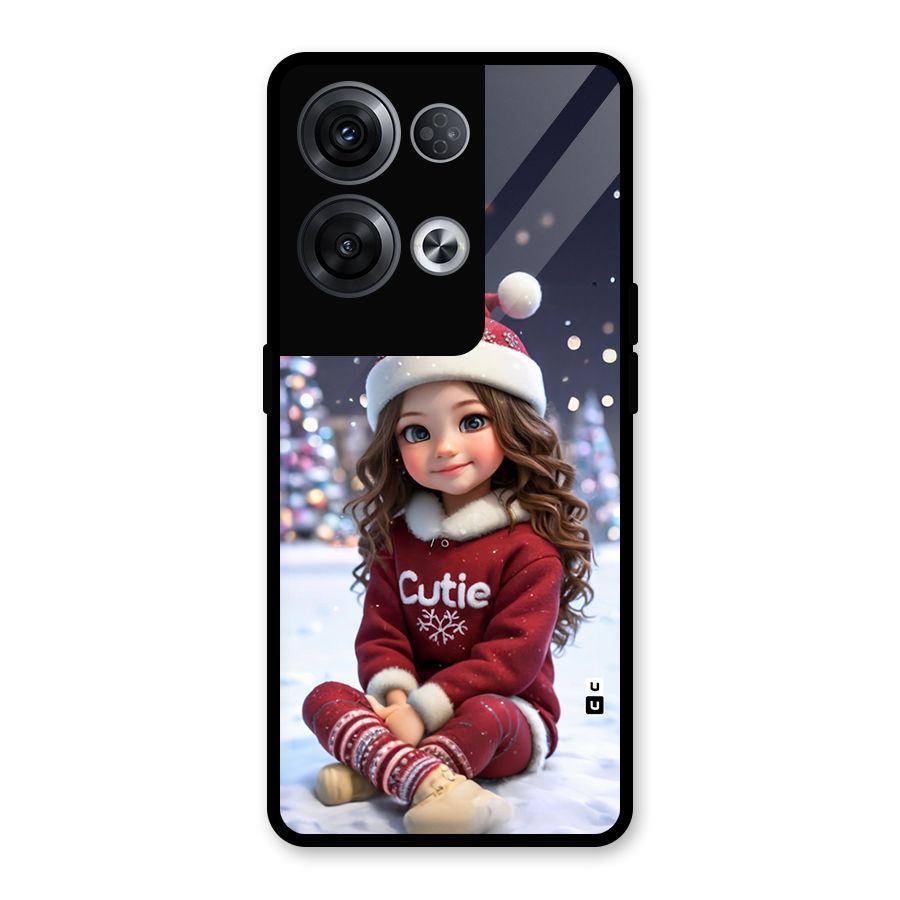 Girl In Snow Glass Back Case for Oppo Reno8 Pro 5G