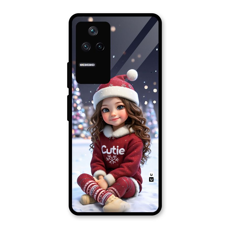Girl In Snow Glass Back Case for Poco F4 5G