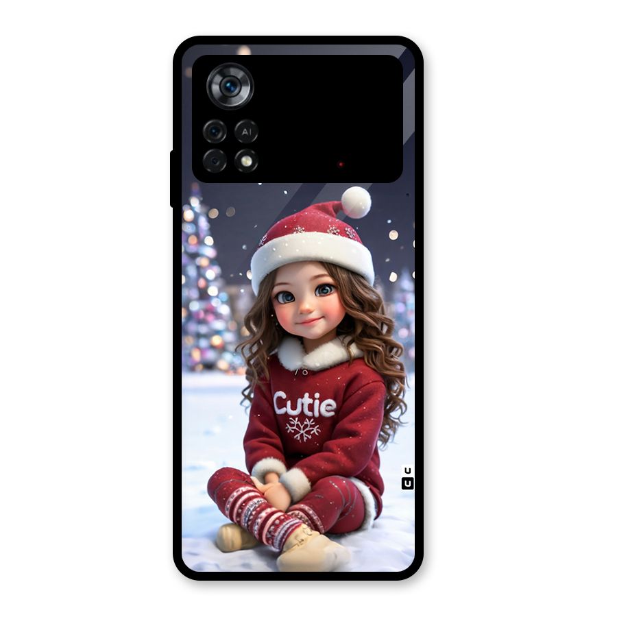 Girl In Snow Glass Back Case for Poco X4 Pro 5G