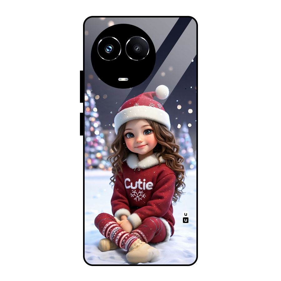 Girl In Snow Glass Back Case for Realme 11X