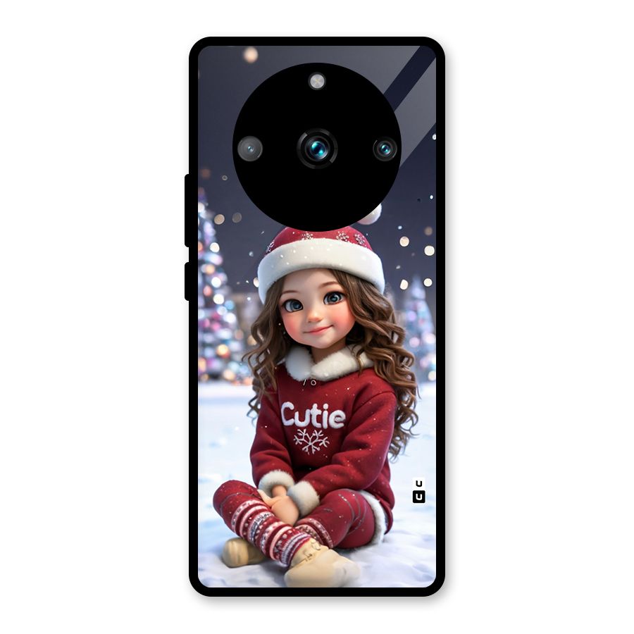 Girl In Snow Glass Back Case for Realme 11 Pro Plus