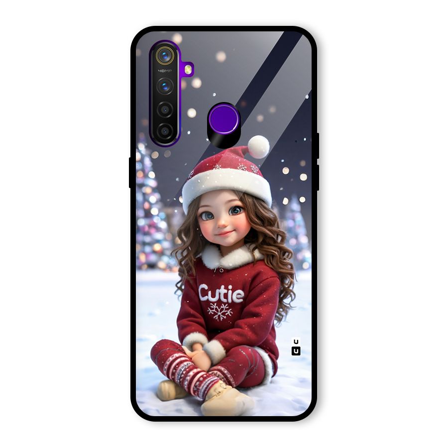 Girl In Snow Glass Back Case for Realme 5 Pro