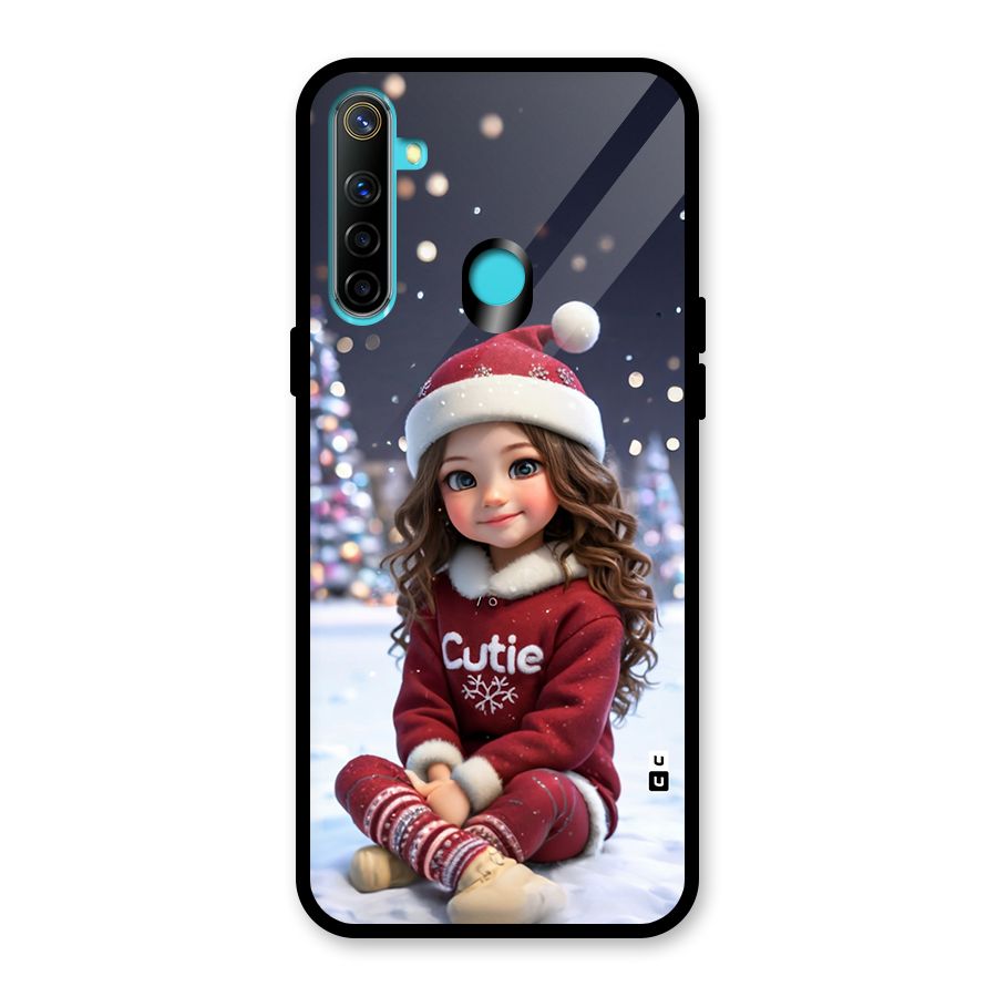 Girl In Snow Glass Back Case for Realme 5i