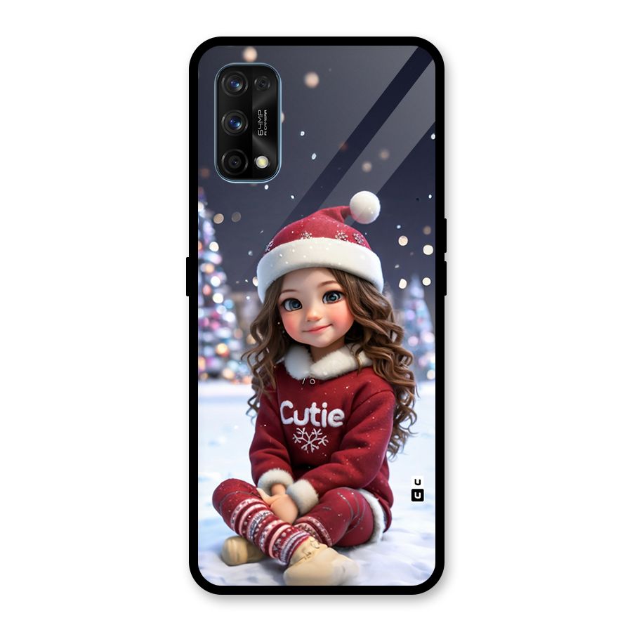 Girl In Snow Glass Back Case for Realme 7 Pro