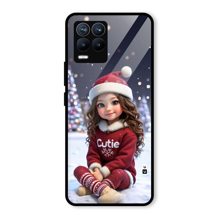 Girl In Snow Glass Back Case for Realme 8