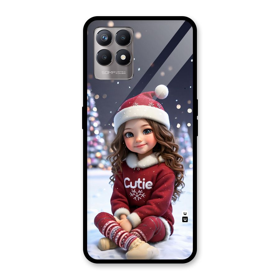Girl In Snow Glass Back Case for Realme 8i