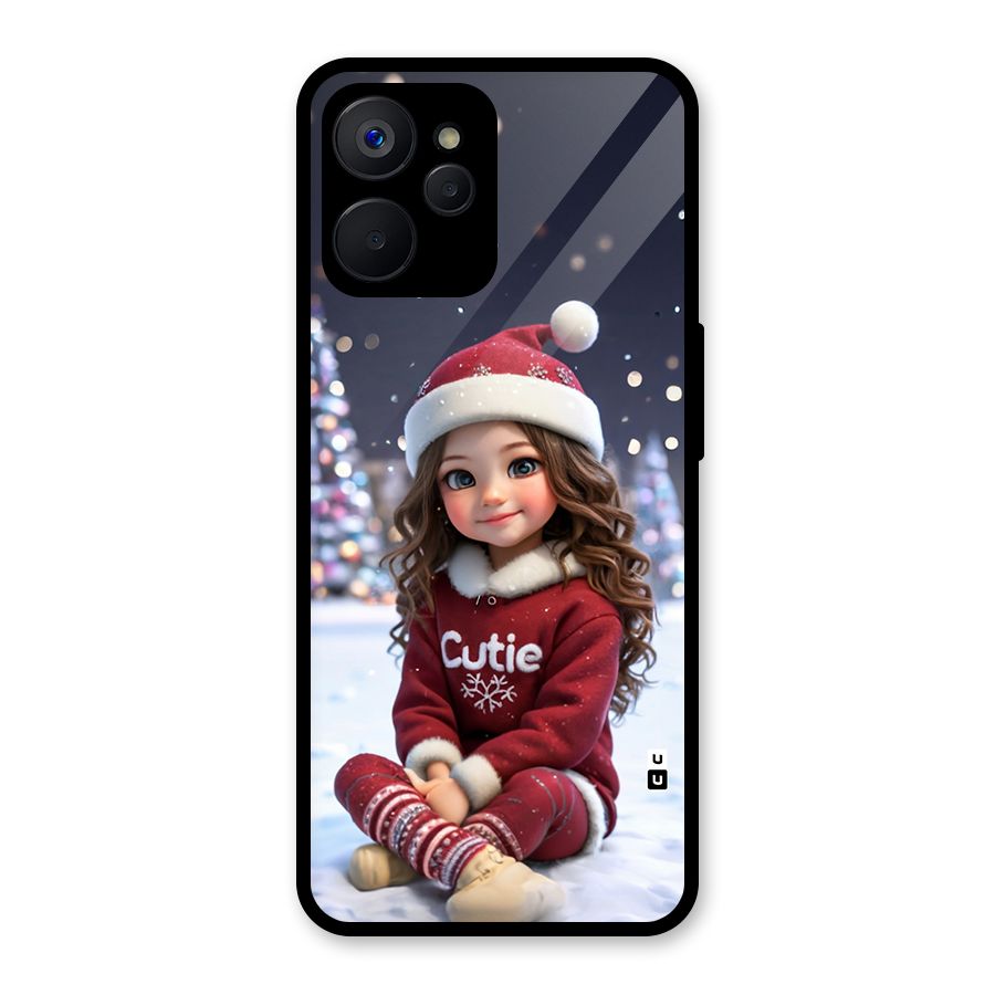Girl In Snow Glass Back Case for Realme 9i 5G