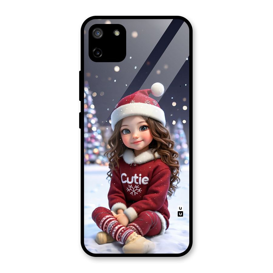 Girl In Snow Glass Back Case for Realme C11