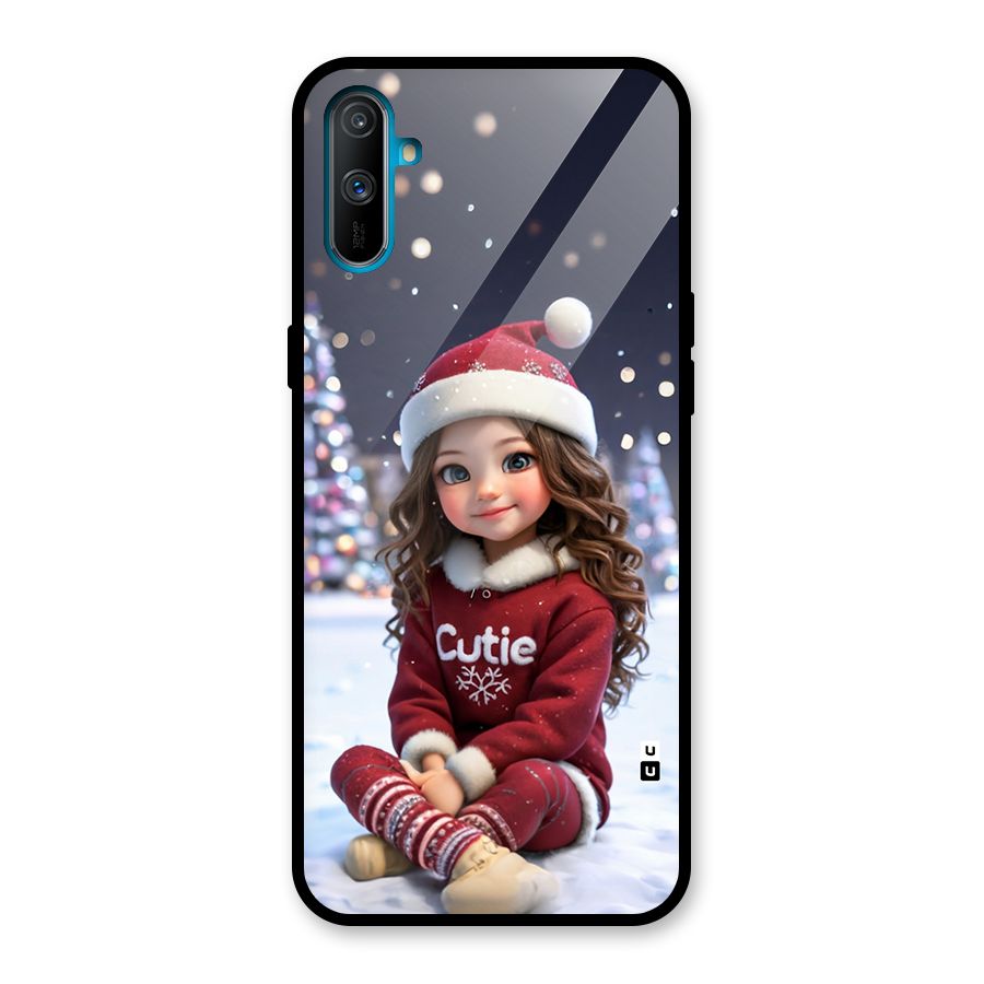 Girl In Snow Glass Back Case for Realme C3