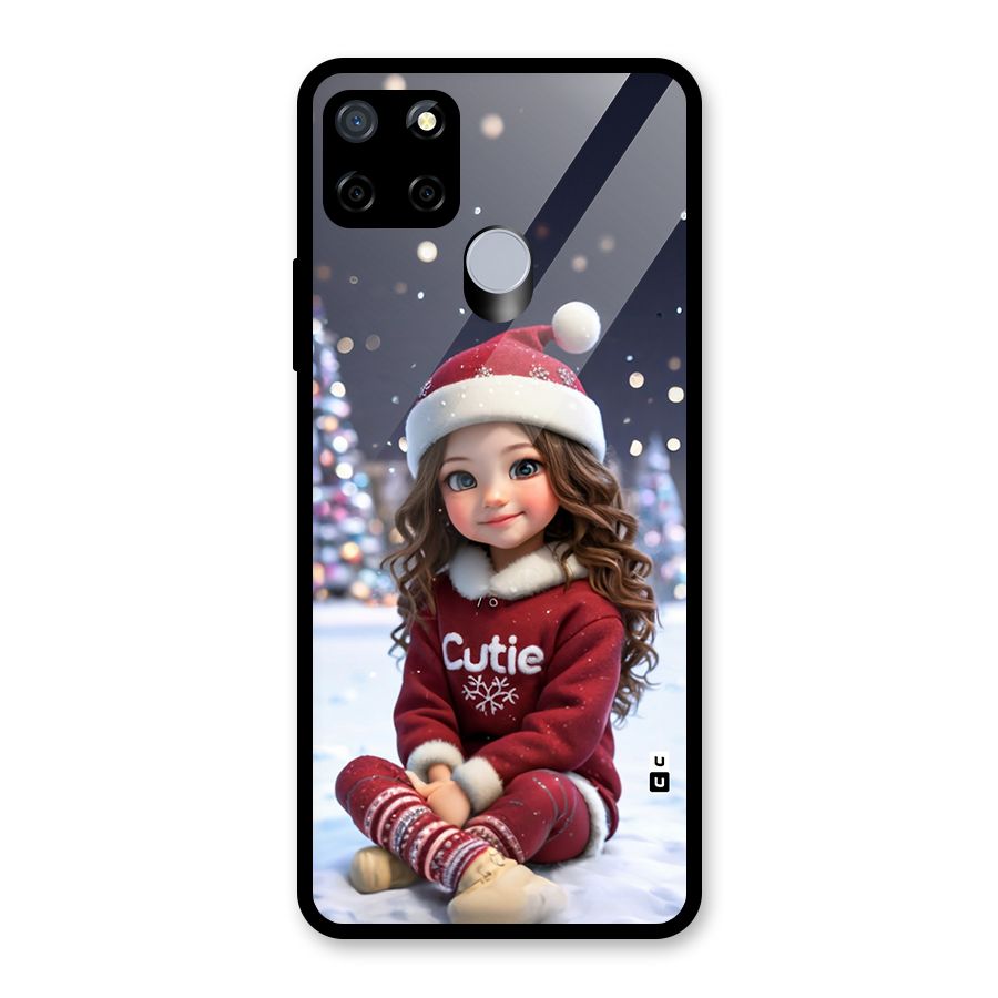 Girl In Snow Glass Back Case for Realme Narzo 30A