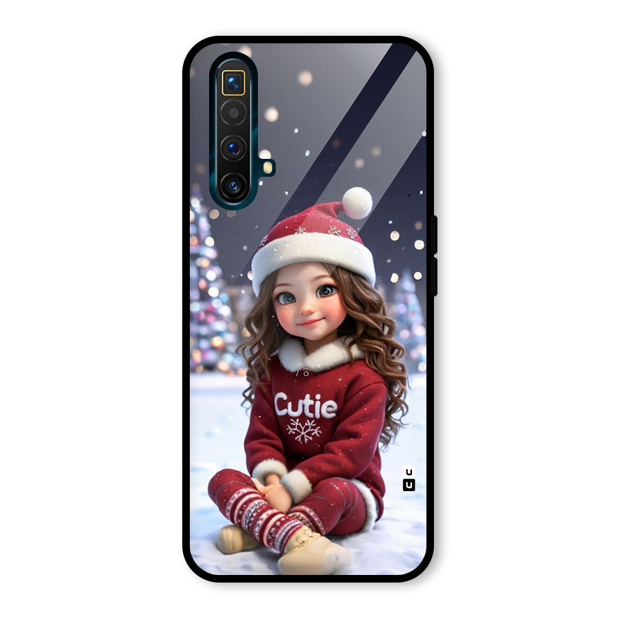 Girl In Snow Glass Back Case for Realme X3