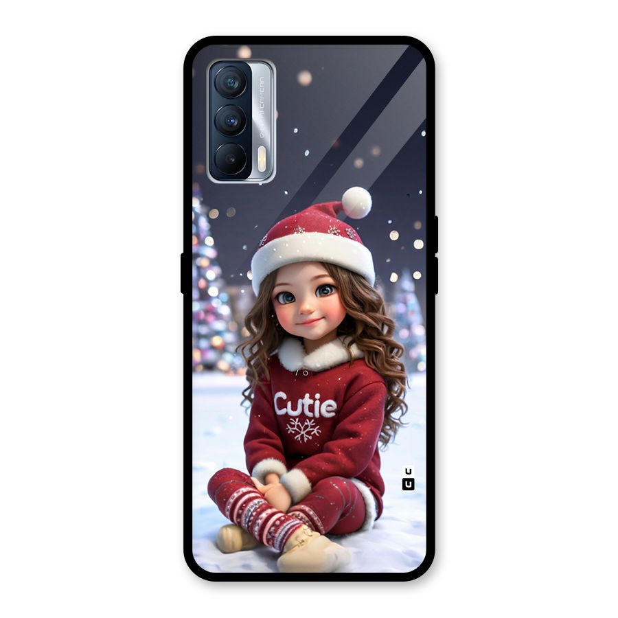 Girl In Snow Glass Back Case for Realme X7