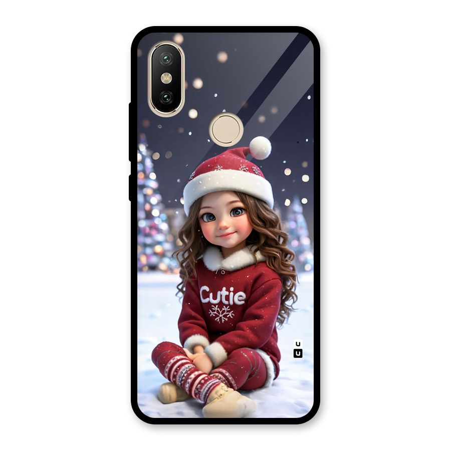 Girl In Snow Glass Back Case for Redmi A1