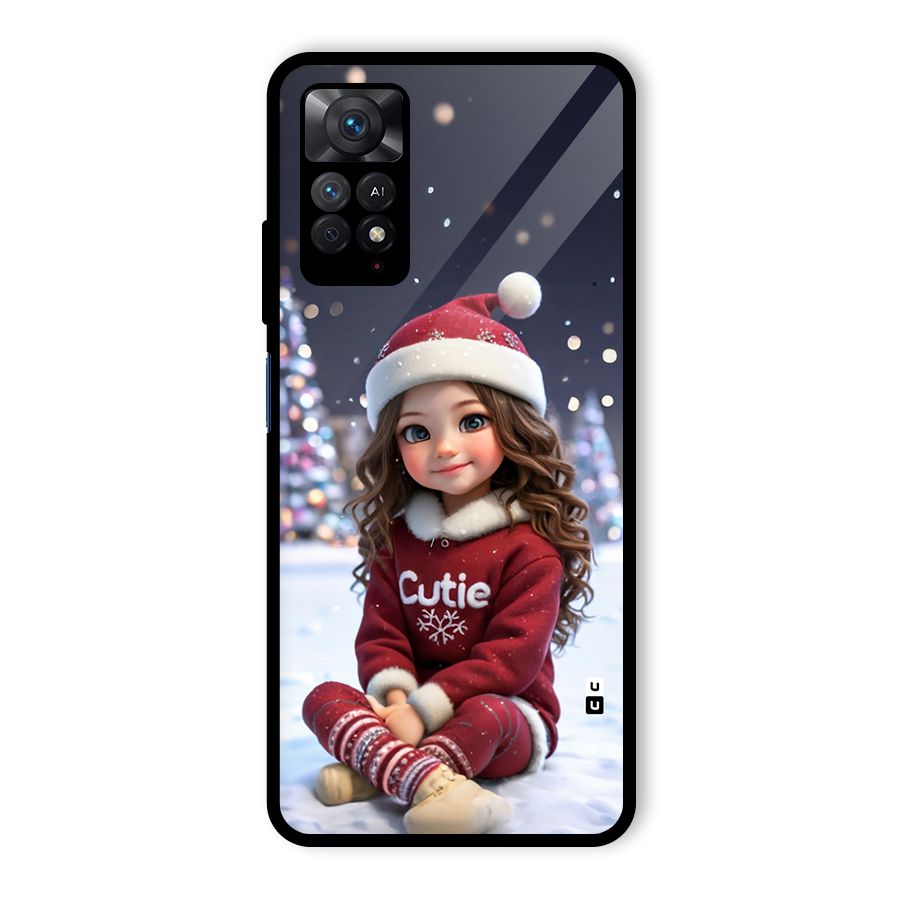 Girl In Snow Glass Back Case for Redmi Note 11 Pro