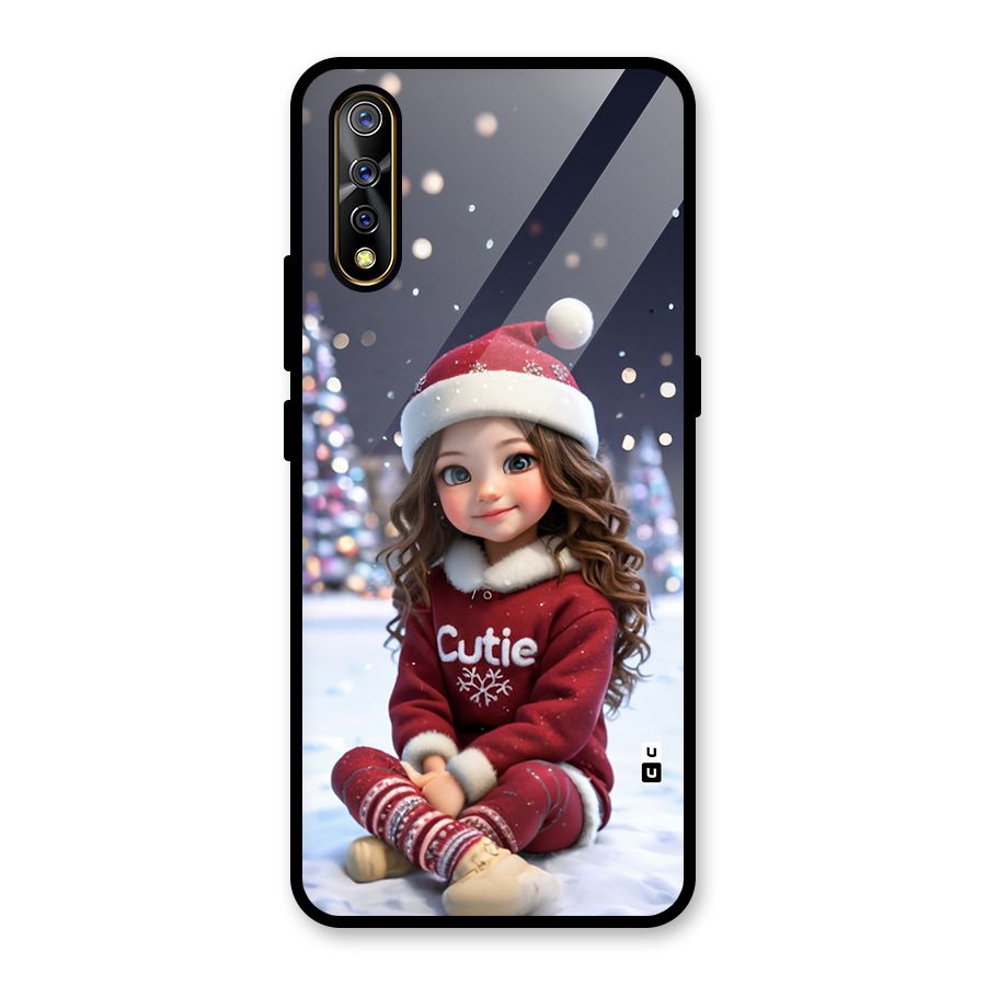 Girl In Snow Glass Back Case for Vivo S1